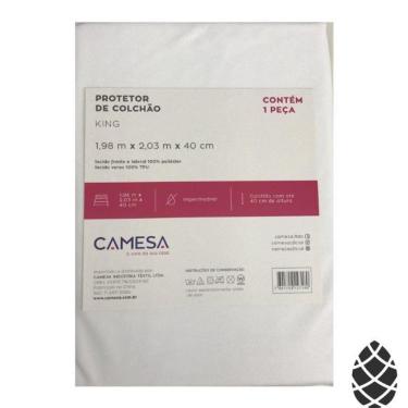 Imagem de Protetor Colchão King Camesa Malha Impermeável 198X203X40