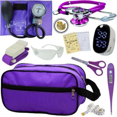 Imagem de Kit Enfermagem Aparelho Pressão Esteto Frete Grátis Promocao - Love Sa
