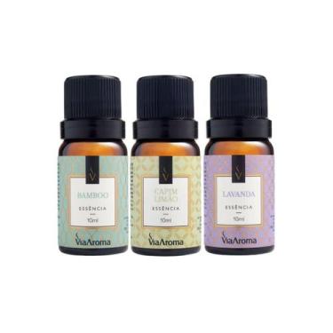 Imagem de Kit 3 Essências Para Aromatizantes Difusor 10Ml - Via Aroma