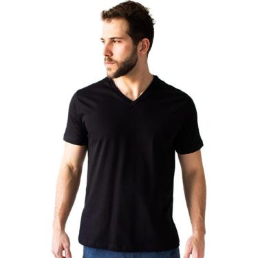 Imagem de Camiseta Masculina Básica Gola V Manga Curta Algodão Anticorpus-Masculino