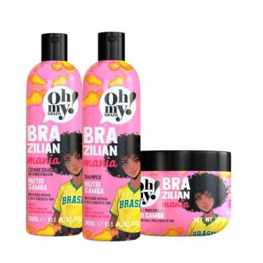 Imagem de Kit Nutri Samba Brazilian Mania Completo Oh My (3 itens) - Haskell