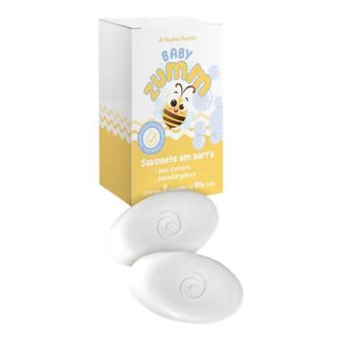 Imagem de Sabonete em Barra Infantil Baby Zumm Abelha Rainha 2 unidades de 90g c