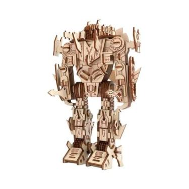 Imagem de Quebra-Cabeça 3D De Robô De Madeira DIY, Brinquedos Artesanais Para Me