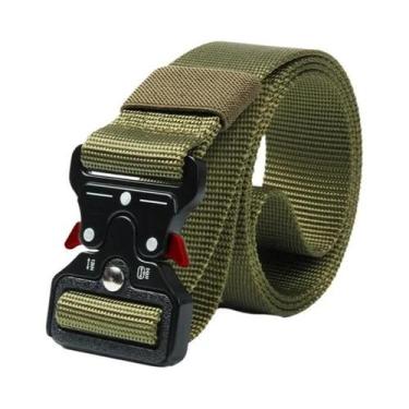 Imagem de Cinto Tático Masculino Com Fivela De Metal Para Exército, Caça E Sobre