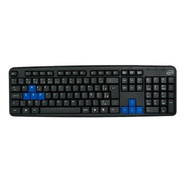 Imagem de Teclado Gamer Tc308 Usb Newlink Qwerty Português Brasil Preto E Azul-Unissex