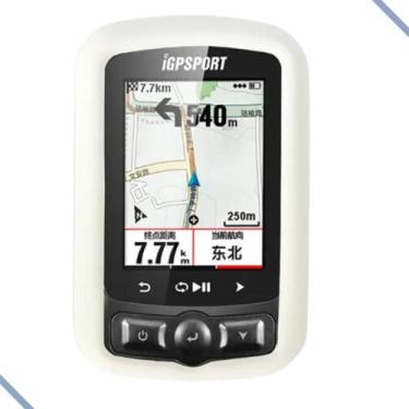 Imagem de Capa Silicone Atrio Titanium Igpsport Igs618 + Película Soft - Bk