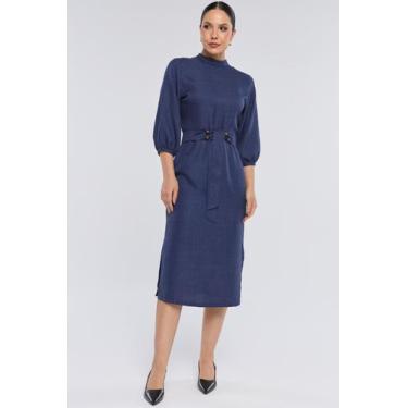 Imagem de Vestido Midi PKS Verona Azul Marinho, M