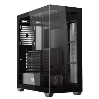 Imagem de Gabinete gamer mid tower sem fan sem fonte ca-609b deflect preto redra