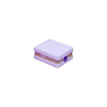 Imagem de Apontador Formato Biscoito Tons Pasteis Com Deposito Cis, LILÁS RETANG
