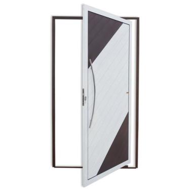 Imagem de Porta Pivotante Lambril Savana com Puxador Super 210cm x 100cm Brimak 