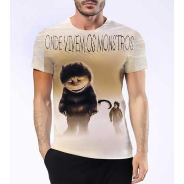 Imagem de Camiseta Camisa Onde Vivem Os Monstros Filme Psicologia 2 - Estilo Kra