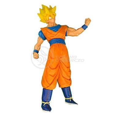 Boneco Brinquedo Articulado 14cm Action Figure Removivel Goku SSJ3