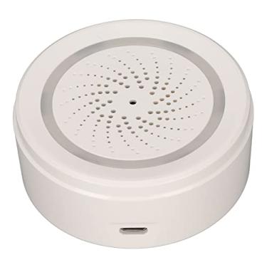Imagem de Sirene de luz de som sem fio, 2,4 GHZ 105 dB alarme de segurança residencial inteligente Sirene WiFi alarme de assaltante para TUYA