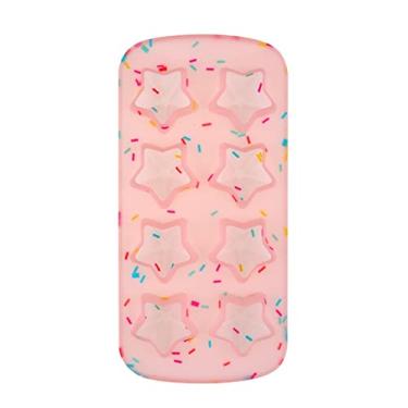 Imagem de Bandeja de cubo de gelo estrela molde de cubo de gelo 8 grade silicone cubo de gelo molde bebida vinho chocolate festa utensílios faça você mesmo para bar cozinha café loja de sobremesas molde de cubo de gelo (cor: rosa, tamanho: 21x10,5cm)