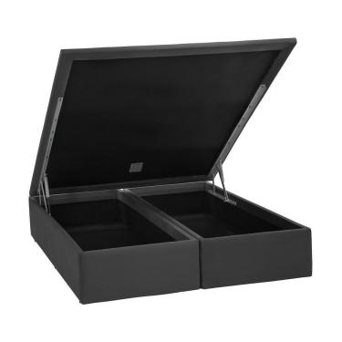 Imagem de Base Baú Physical Camurça Cinza Queen (158X198X39) - Ortobom