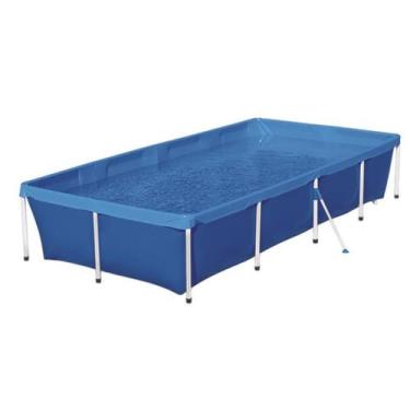 Imagem de Piscina Retangular Estrutura De Ferro Standart 3000 L -  Mor