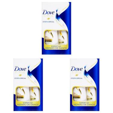 Imagem de Kit 3 Und Shampoo 400ml+Condicionador 200ml Dove Therapy Óleo Nutrição