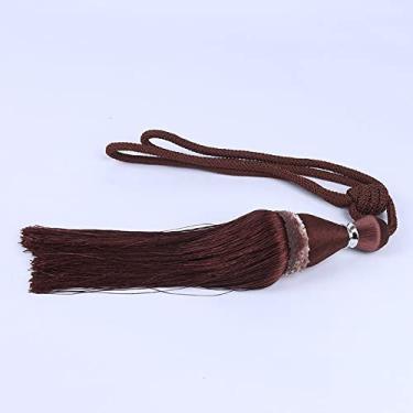 Imagem de Suportes de cortina China vento correia de cortina de poliéster pendurando orelha bola cortina de ligação acessórios de corda, T4,4 pcs