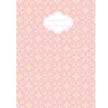 Imagem de Caderno de composição rosa: Caderno pautado universitário, estilo vintage, diário de papel pautado, capa macia, 24 cm x 19 cm, 100 folhas/200 páginas