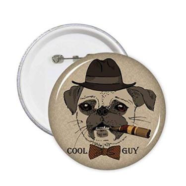 Imagem de Emblema estilo britânico suave para cães e cigarros, emblema de botão, 5 peças