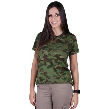 Imagem de Camiseta Feminina Soldier Bélica Camuflada Tropic