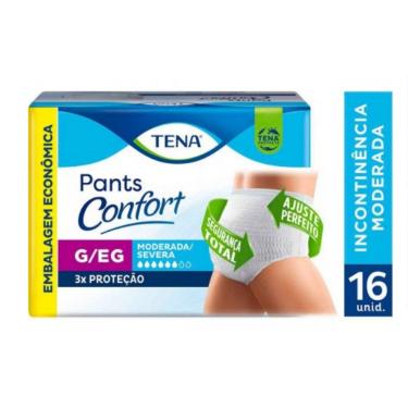 Imagem de Fralda Roupa Descartável Tena Pants Confort G/Eg C/16 Unidades Unissex