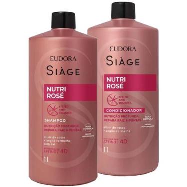 Imagem de Shampoo + Condicionador Siàge Nutri Rose 1 Litro - Eudora