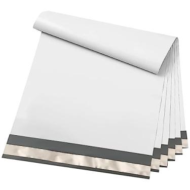 Imagem de Steinpac Envelopes de envio de envelopes de plástico autovedantes de 19,5 x 25,5 cm | Sacos de envio para pequenas empresas, boutique, roupas | Sacos de embalagem impermeáveis em branco (pacote com 100)