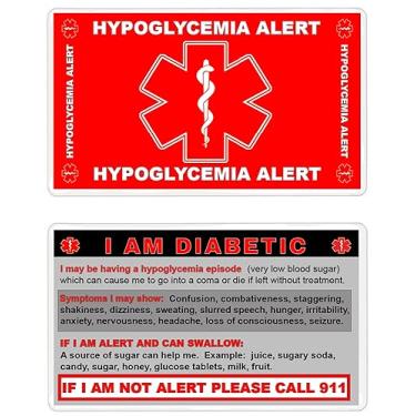 Imagem de Cartão de emergência para hipoglicemia (DNR-101) Quantidade: (4)