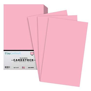 Imagem de Menu rosa tamanho ofício 21 x 35 centímetros 67 Vellum Bristol capa de papel cartolina leve | 1 resma de 250 folhas por pacote