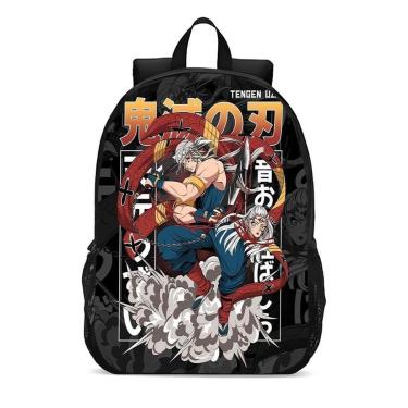 Imagem de Mochila Escolar Infanto Juvenil Anime Tengen Uzui Demon Slayer Top Novidades 0246-Unissex