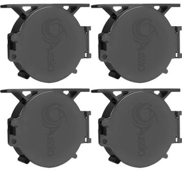Imagem de Aussio (Pacote com 4, tampa de extremidade preta para mangueira de esgoto RV, tampas de extremidade de substituição para trailers para mangueiras de esgoto de 4 5/20.3 cm, acessórios para campistas