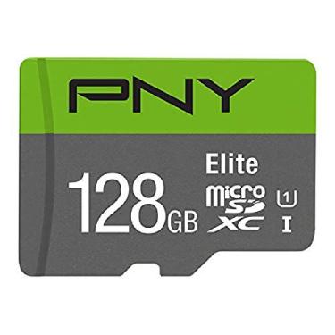 Imagem de PNY Cartão de memória 128 GB Elite Class 10 U1 MicroSD (P-SDUX128U185GW-GE), verde