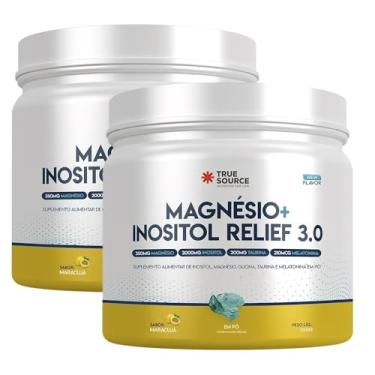 Imagem de Kit 2 Und True Magnésio + Inositol Relief – 300g Maracujá – True Source