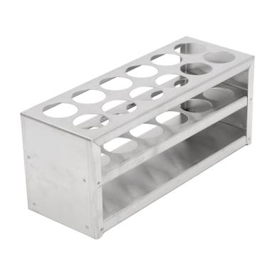 Imagem de Rack para Tubos de Ensaio, Suporte para Tubos de Ensaio Em Aço Inoxidável 304 Suporte de Exibição Multifuncional para Tubos de Ensaio, Suporte para Tubos de Centrífuga para