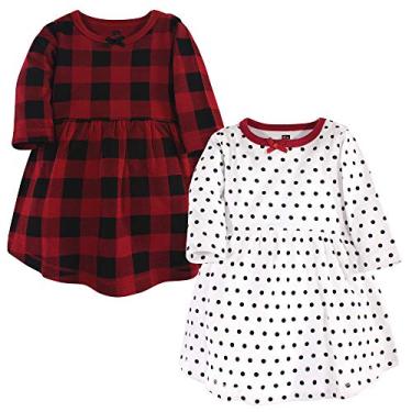 Imagem de Hudson Baby Vestidos de algodão para bebês meninas, Feriado clássico, 6-9 Meses