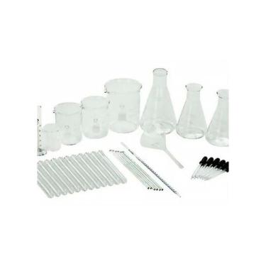 Imagem de Kits Educativos - Kit de Vidraria 156 Peças para Laboratório - Sonho d
