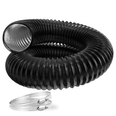 Imagem de InfiniPower Duto de alumínio flexível de 30 cm, mangueira de ventilação para secador, proteção de três camadas resistente, 2,5 m de comprimento para aquecimento, resfriamento, ventilação e exaustão,