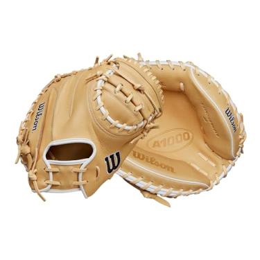 Imagem de Wilson Luva de apanhador de beisebol Fall 2024 A1000® CM33 83.8 cm - loiro/preto/branco, arremesso para mão direita