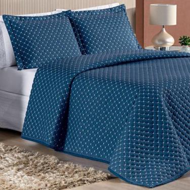 Imagem de Conjunto Cama King Size Colcha Melody 200 Fios Bordada -RAVENA - De Lu