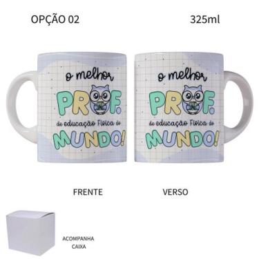 Imagem de Caneca 325ml Dia Dos Professores Prof Ed Física Corujinhas - LARANJA E