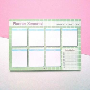 Imagem de Planner Semanal Verde - mana papelaria