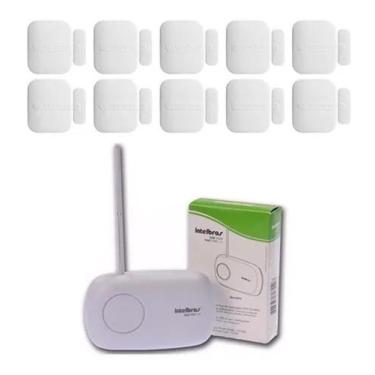 Imagem de Kit Intelbras 10 Sensores Magnéticos Xas 4010 Smart + Recept