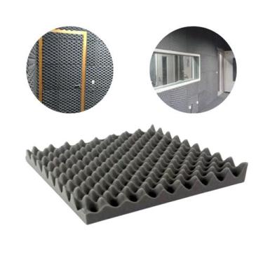 Imagem de Kit Espumas Acústica Anti Ruído 08 Placas Isolamento de Som - Armazém 