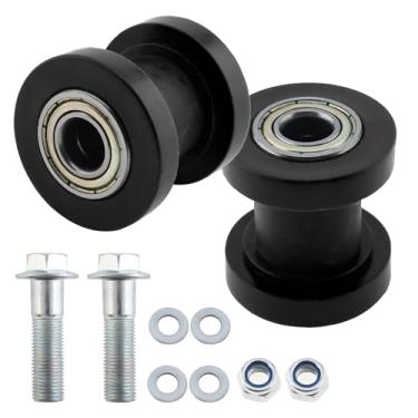 Imagem de Windance 2 peças de polia de rolo de corrente de 8 mm com porca de parafuso, roda guia tensora de corrente para 125cc 140cc 160cc SSR XR125 CRF50 KLX110 motocicleta Pit Dirt Mini Bike ATV peças