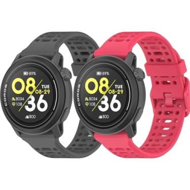 Imagem de Harikiri Pulseiras esportivas de silicone de 20 mm, 22 mm, compatíveis com Coros PACE 3/APEX 2 Pro/PACE 2/APEX 2/APEX 46 mm/APEX 42 mm, para homens e mulheres, 20MM, Amazonita