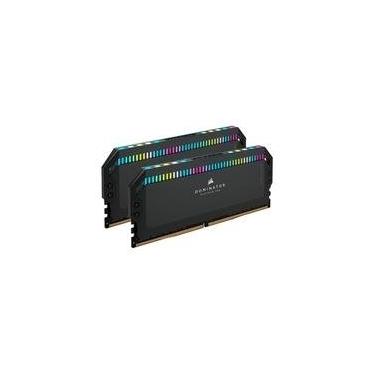 Imagem de Memória RAM Corsair Dominator Platinum, RGB, 32GB (2x16GB), 7200MHz, DDR5, CL34, para Intel XMP, Preto - CMT32GX5M2X7200C34