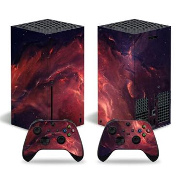 Imagem de Adesivo Skin para Xbox Series X, capa protetora para console e controle X Box Series X (vermelho)