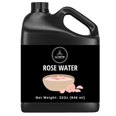 Imagem de Água de rosas Naturevibe Botanicals 946 ml 100% pura e natural