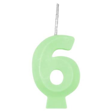 Imagem de Vela de Aniversário Candy Verde - 1 Unidade - Regina, 6